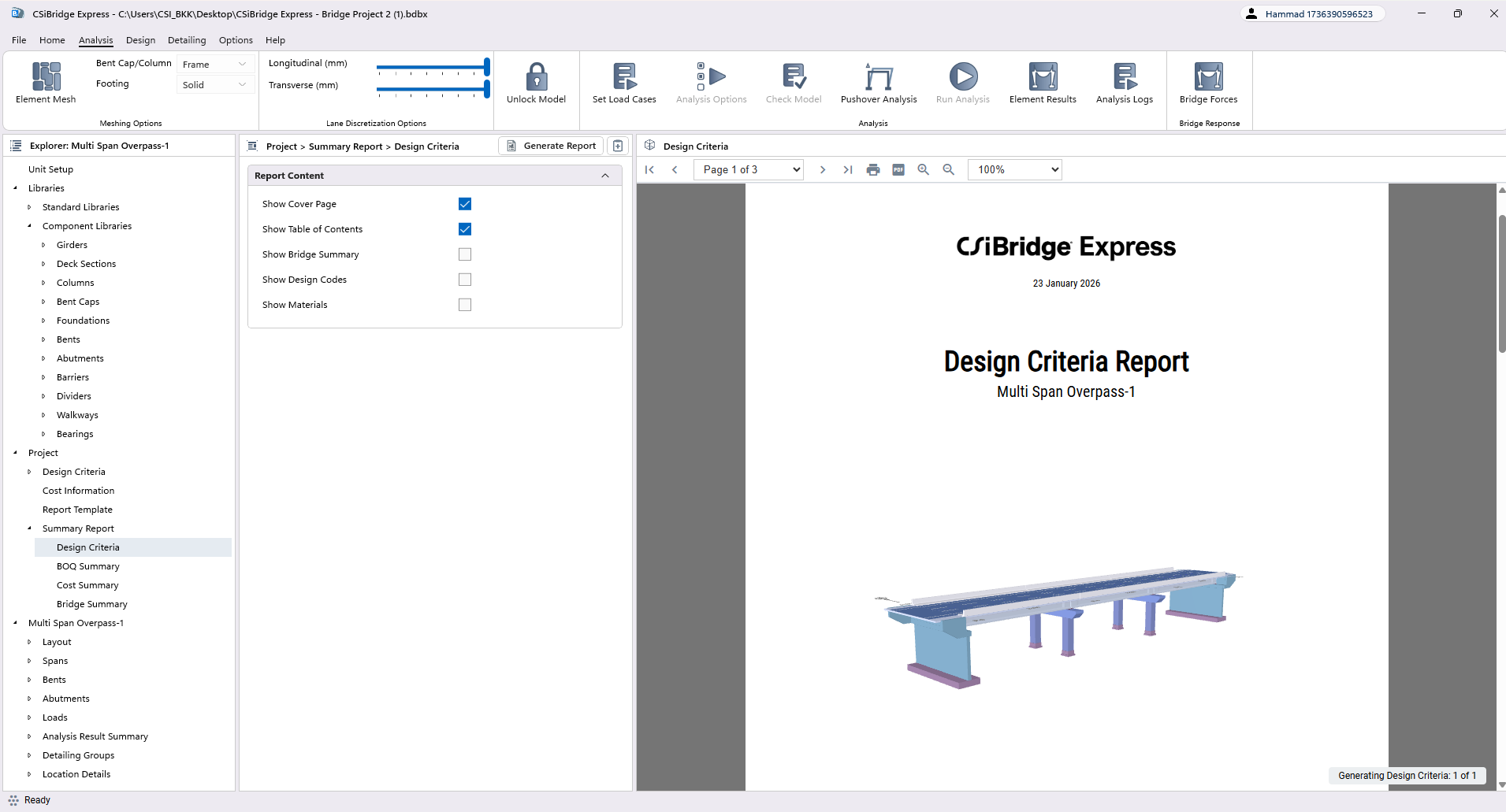 Design Criteria Report